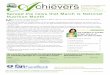 chievers - Nature's Sunshine Products · chievers A newsletter celebrating the ... meets with her Managers based ... Rachel Smith 2. Yvonne Dollard 3. Deborah Ferguson 4