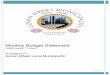 Monthly Budget Statement - Govan Mbeki Municipality · The monthly Budget Statement also aims to provide an update on indicators critical to the municipality’s viability and serve