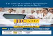 JIC 2017 Final Program-1 · one meeting you cannot miss. Target Attendees ... Chair: Dr. Kirit Akhani, Dr. Nalin Gheewala, ... Dr. M. S. Rajpurohit, Dr. O. P. Vyas