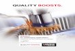 QUALITY BOOSTS - Lanxessadd.lanxess.com/fileadmin/user_upload/Lubricant_additives_Additin... · QUALITY BOOSTS . Solutions ... started to market low-odor and high-performance extreme-