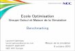Ecole Optimisation - calcul.math.cnrs.frcalcul.math.cnrs.fr/IMG/pdf/Maison_Simu_Benchmarking.pdf · Benchmarking Laurent Gatineau laurent.gatineau@emea.nec.com Support applicatif