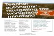 workplace mineﬁeld - Global Issues in Language Educationgilesig.org/teacher-autonomy.pdf · workplace can be littered with ... ( 1979-2006) labor union. From 2009 until 2012 