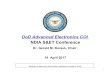 2017 Advanced Electronics CoI NDIA Presentation-Final · The Advanced Electronics COI bridges fundamental ... Frequency-Agile Devices and Circuits •! Vacuum Electronics at mm 