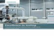 Excellence in testing - Siemens · Excellence in testing ... It also possesses an extremely broad portfolio of appropriate technologies, ... KSB installed one of the largest