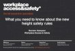 What you need to know about the new height safety rules you need to know about the new height safety rules Brenton Hampson Workplace Access & Safety Falls, trips & slips – Fact and