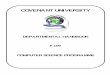 COVENANT UNIVERSITYcovenantuniversity.edu.ng/content/download/10468/70080/file... · COVENANT UNIVERSITY DEPARTMENTAL HANDBOOK FOR COMPUTER SCIENCE PROGRAMME . 2 2. WELCOME NOTE FROM
