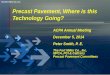 Precast Pavement, Where is this Technology Going? Annual Meeting. December 5, 2014. Peter Smith, P. E. The Fort Miller Co., Inc. NPCA, PCI & Caltrans . Precast Pavement Committees