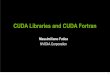 CUDA Libraries and CUDA Fortran - Aerospace …adl.stanford.edu/cme342/Lecture_Notes_files/Lecture17-12.pdfThe idea can be extended to multi-GPU configuration and to handle huge matrices