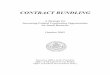 CONTRACT BUNDLING - NOAA Acquisition and Grants … · CONTRACT BUNDLING A Strategy for Increasing Federal Contracting Opportunities for Small Business October 2002 Executive Office