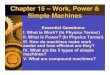 Chapter 15 Chapter 15 – Work, Power & Chapter 15 – … 15 Chapter 15 – Work, Power & Simple Machines ... force must be exerted over a ... are forks, axes, knifes
