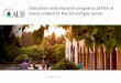 Education and research programs at FEA in areas related to ...aub.edu.lb/units/masri_institute/Documents/DEAN SUIDAN LPA... · Aspen Plus and Aspen HYSYS. • Create virtual prototypes
