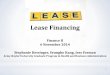 Lease Financing - Stephanie Kessingerstephaniekessinger.weebly.com/.../5/48452649/final_lease_financing.pdf · Lease Financing Finance II ... Generally leases are treated as debt