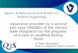 Quality & Safety for Systems & Software Railway Engineering Sa… ·  · 2017-07-11Quality & Safety for Systems & Software Railway Engineering ... Possibility of a “slide” in