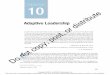 CHAPTER 10 · Heifetz, Grashow & Linsky, 2009b) that discuss the concept of adaptive leadership. In their book, ... CHAPTER 10. ----A-----– 