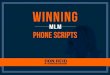 Winning MLM Phone Scripts - MLM Leads by Apache Leads · Winning MLM Phone scripts DON REID. THESE TIPS AND DISCOUNTS WILL INCREASE YOUR BUSINESS People who have subscribed to our