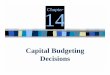 Capital Budgeting Decisions - mheducation.ca · Determine the acceptability of an investment project using the net present value ... Typical Capital Budgeting Decisions ... No investments
