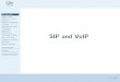 SIP and VoIP - Columbia Universitysmb/classes/f06/l13.pdfSIP and VoIP SIP and VoIP What is SIP? What’s a Control Channel? History of Signaling Channels Signaling and VoIP Complexity