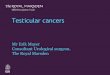 Testicular cancers - shared-d7-royalmarsden-public.s3 ... · The Royal Marsden Question 1 1. Testicular torsion 2. Torted hydatid of Morgagni 3. Epididymal cyst(s) 4. Microlithiasis