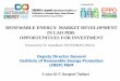 RENEWABLE ENERGY MARKET DEVELOPMENT … June 2017, Bangkok Thailand RENEWABLE ENERGY MARKET DEVELOPMENT IN LAO PDR- OPPORTUNITUES FOR INVESTMENT Deputy Director General Institute of
