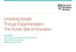 Unlocking Growth Through Experimentation: The … Preso.Mach… ·  · 2017-06-01Unlocking Growth Through Experimentation: The Human Side of Innovation. Josh Macht. EVP, Product