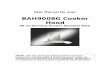 BAH9008G Cooker Hood - Microsoft · BAH9008G Cooker Hood ... This User Instruction Manual contains important ... * PLEASE NOTE - Defective bulbs should be replaced immediately