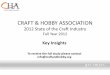 CRAFT  HOBBY ASSOCIATION  State of the Craft Industry Full Year 2012 Key Insights To receive the full study please contact info@  . 2 ... Needlepoint, Needle Felting, etc