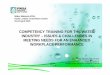 COMPETENCY TRAINING FOR THE WATER INDUSTRY … 1200-1220 Mhd. Nizam Bin Om… · NOSS as part of mandatory requirements for Technical Competency 4) courses ... (SKM – S ijil Kemahiran