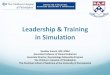 Leadership & Training in Simulation - AAP.org · Leadership & Training in Simulation Heather French, MD, MSEd Associate Professor of Clinical Pediatrics ... Rapid cycle, deliberate