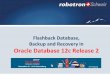 Oracle 12c - Backup Recovery Workshop - doag.org · Die Datenbank-Spezialisten. Architecture Non-CDB One database with typically one, sometimes more instances (RA, Standby, …) and
