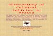 Observatory of Cultural Policies in Africaocpa.irmo.hr/activities/newsletter/2015/OCPA_News_No332... · Web viewObservatory of Cultural Policies in Africa The Observatory is a Pan