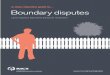 A clear, impartial guide to… Boundary disputes ·  Accurately identifying the boundary  05 What should you do? Get a specialist to look at all aspects of the problem and