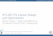 ATLAS ITk Layout Design and Optimisation - CERN · ATLAS ITk Layout Design and Optimisation ... Improved sensitivity and acceptance in VBS, ... - Sensor’s irregular shape