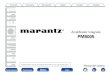Amplificador Integrado PM8005 - m.us.marantz.comm.us.marantz.com/DocumentMaster/US/PM8005 Owners... · Contenido Conexiones Reproducción Ajustes Consejos Apéndice Panel delantero