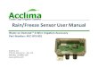 Rain/Freeze Sensor User Manual - acclima.com Freeze Sensor User Manual.pdf · Rain / Freeze Sensor User Manual 5 Installation Procedure Install the adapter box on the side of the