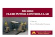 ME 4232: FLUID POWER CONTROLS LAB - U of M: …€¦ · ME 4232: FLUID POWER CONTROLS LAB. 2 Notes • Class Next Week – Data Acquisition & Controls Hardware ... For a fun place