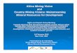 Africa Mining Vision and Country Mining Visions ... Mining Vision and Country Mining Visions: Mainstreaming Mineral Resources for Development High Level Expert Group Meeting: Towards