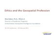 Ethics and the Geospatial Profession - NC GIS Conferencencgisconference.com/presentations/pdf/302A_1-2_Baber.pdf · Ethics and the Geospatial Profession Max Baber, Ph.D., FBCart.S
