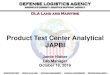 Product Test Center Analytical JAPBI JAPBI/09...Product Test Center Analytical. JAPBI. Jamie Hieber. ... testing – dedicated textile technologist specializing in this testing ensures