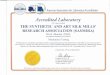 Accredited Laboratory - sasmiraagrotech.comsasmiraagrotech.com/pdf.pdfAccredited Laboratory A2LA has accredited THE SYNTHETIC AND ART SILK MILLS' RESEARCH ASSOCIATION (SASMIRA) 