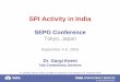 SPI in India SEPG Japan 2003 - 日本SPIコンソーシアム · Introduction to PCMM 1 SPI Activity in India SEPG Conference Tokyo, Japan September 4-5, 2003 Dr. Gargi Keeni Tata