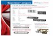 Heat Exchanger Page 1 - Aqua-Hot heat exchangers are designed to work with Aqua-Hot hydronic heating systems, maximizing comfort and heating e˜ciency. ... Heat Exchanger Page 1