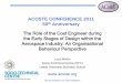 THE COST ENGINEERS - ACostE 2011/CostEngrR… ·  · 2018-01-17The Association of Cost Engineers ACOSTE CONFERENCE 2011 50 ... the Early Stages of Design within the Aerospace Industry: