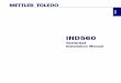 Nefton Technologies - Mettler Toledo IND560 Terminal ... Manual-EN.pdf · For information regarding METTLER TOLEDO Technical Training contact: METTLER TOLEDO US ... • Bag of miscellaneous