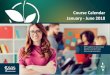 Course Calendar January - June 2018 - SAS · Course Calendar January - June 2018 . ... with an online exercise environment to practice using SAS software and ... SAS Certification