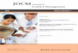 Conflict Management - JOCMjocm.net/v4/no.1/v4n1_Print.pdfJournal of Conflict Management ... Higher Education’s Current State of Alternative Dispute ... but also peace keeping. Since
