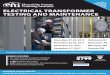 ELECTRICAL TRANSFORMER TESTING AND … transformer testing and maintenance course will review what traditional and new maintenance testing procedures ... • Testing the dry type Power