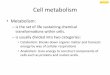 pensum$ Cell$metabolism$ - NTNUfolk.ntnu.no/jonathrg/fag/TBT4170/pensumslides/1 Metabolisme.pdf · • Elemental sulfur – Examples in eukaryotes • Starch • Lipids (simple fats)