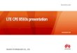 LTE CPE B593s presentation - 3grouterstore.co.uk · LTE CPE B593s presentation . HUAWEI TECHNOLOGIES CO., ... NodeB or BTS eNodeB Data service CS Voice ... GSM 850/900/1800/1900MHZ