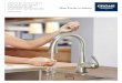 GROHE KITCHEN FAUCETS AND INNOVATIVE …downloads.grohe.com/files/us/pdf/GROHE_Kitchen_Brochure.pdfinfo@grohe.ca Printed in the USA © 08/2014 GROHE America, Inc. Roselle, IL #0814GKFWSB