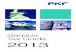 Canada Tax Guide 2013 - PKF International pkf tax guide 2013.pdf · Introduction about pKf ... Corporations resident in Canada pay income taxes on their worldwide ... administered
